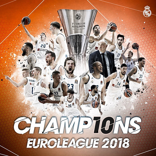 «Реал Мадрид» — победитель баскетбольной Евролиги 2018 #RealMadrid #РеалМадрид #баскетбол