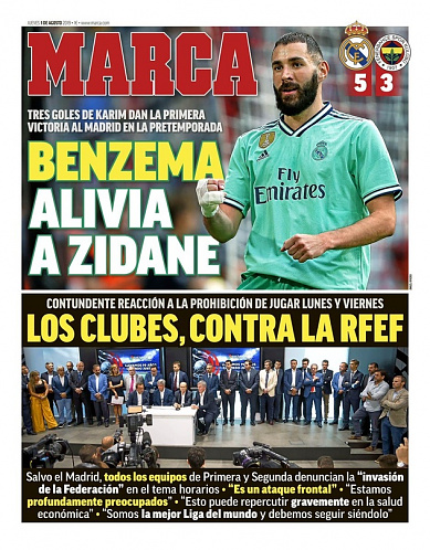 Сегодняшняя обложка издания Marca: #RealMadrid #РеалМадрид 